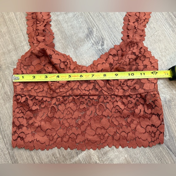 Free People Dream Away Terra Cotta Lace Brami Small - Picture 5 of 9